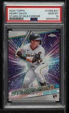 2024 Topps Series 1 Stars of MLB Chrome Henry Davis #CSMLB-27 PSA 10 GEM MT 0ly5