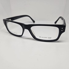 Gianni Po GP C12 Men Solid Black Full Rim 54-...