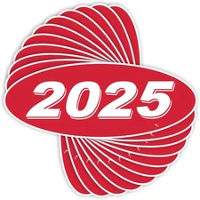 Versa Tags 2025 Oval Model Year Car Dealer Window Stickers Proudly Made in the U