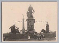Berlin - Siegessäule Bismarckdenkmal Tiergarten Touristen - Altes Foto 1930er