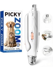 2-in-1 Dog  Cat Nail Clippers and Grinder with Light   Upgraded Safety Guard...