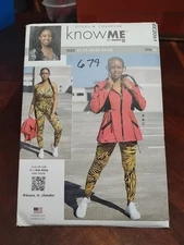 Know Me by mimi G Sewing Pattern ME2051 Misses Jacket Bra Top Leggings 18-26