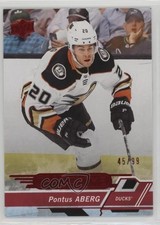2018-19 Upper Deck Overtime Red Foil 45/99 Pontus Aberg #92 g2u
