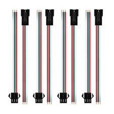 15 Pairs JST SM 3 Pin LED Strip Connectors 22AWG 15cm Cable Wire Adapter