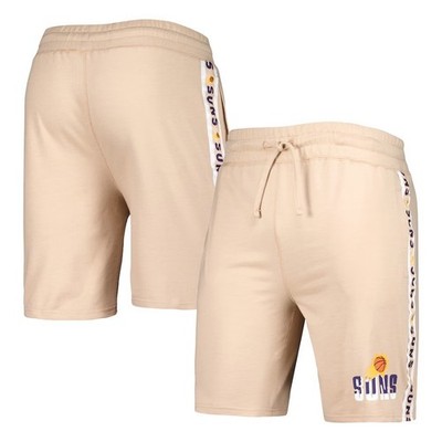 Phoenix Suns NBA Fanatics Branded Mens Tan Taped Fleece Shorts Basketball Tan