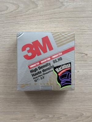 NEW 3M Macintosh Formatted DS HD 3.5'' High Density Diskettes 10 Count SEALED