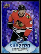 2019-20 UD Ice sub zero blue Dominik Kubalik /999 #SZ-33