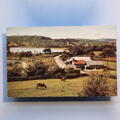 Dee Bridge Postkarte um 1960 Bala Lake Carvan Camping Park Bauernhof Gebäude Cheshire