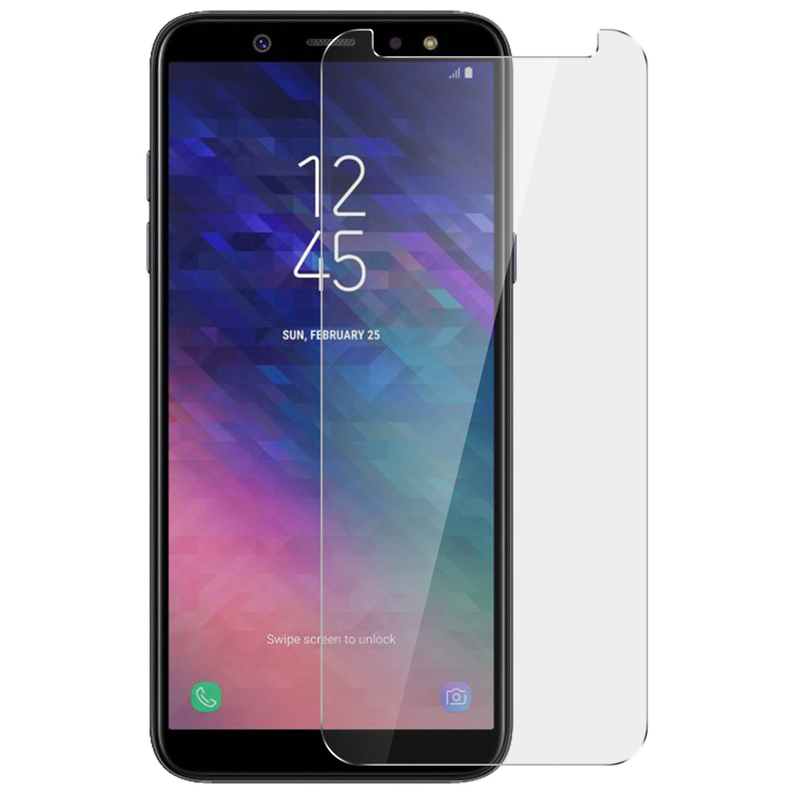 Verre trempé Galaxy A6 vitre protection écran incassable anti choc 9H