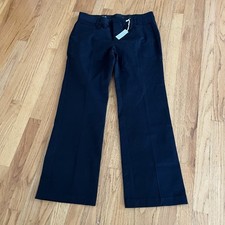 Dockers Women's Size 10P Classic Workwear Metro Khaki Trouser Black Stretch