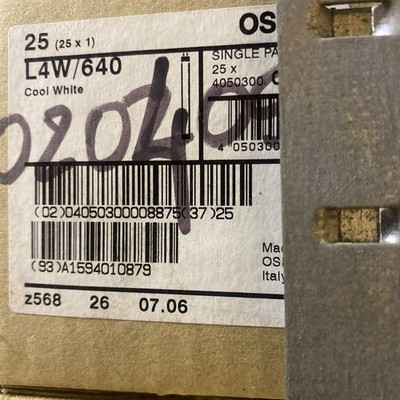 25*Osram Leuchtstofflampe L4W/640, L4W/25,Leuchtstoffröhre, coolweiß T5 135mm