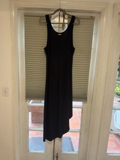 Michael Kors Black Sleeveless Asymmetrical Hem Dress