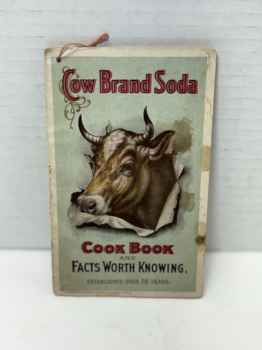 Dwight’s Cow Brand Baking Soda Cookbook/Facts 1900 Vintage Farmhouse Ephemera