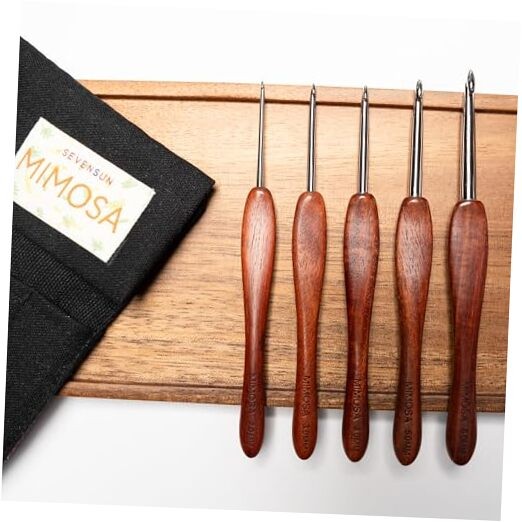 Mimosa 5-Piece Crochet Hook Set 2mm to 6mm with Ergonomic Handles
