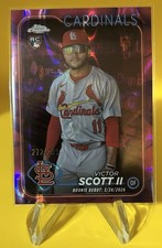2024 Topps Chrome Update Series - Victor Scott II Magenta Lava Lamp  /299 (RC) 