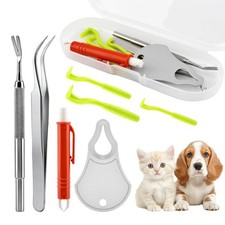 4PCS Tick Remover Tool Kit Stainless Steel Tw...