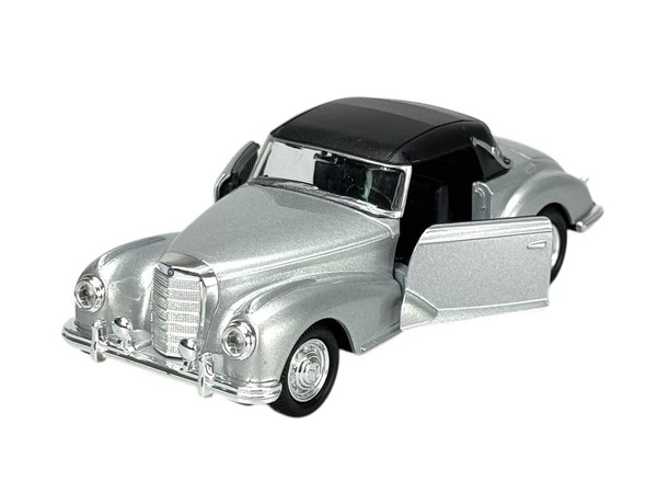 Welly Old Timer 1955 MERCEDES-BENZ 300S Silber 1:34 Die Cast Metal Model New Box-image