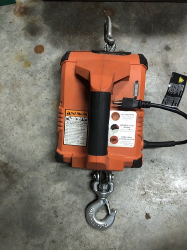 WARN PullzAll 120V Electric Winch Hoist Lifter 1000 lb Capacity - Tested - Picture 3 of 7
