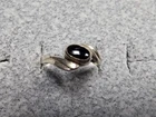 GRANDMA GRABE'S BEAUTIFUL VINTAGE 925 STERLING SILVER ONYX 1.22G RING SIZE 5.5
