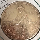 Engelhard 1985 American Prospector 1 oz .999 Fine Silver Round