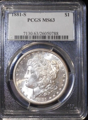 1881-S Morgan Dollar - PCGS MS63