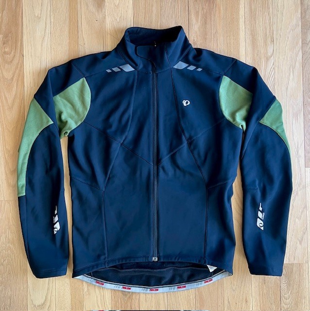 PEARL iZUMi Pro Winter Jacket - Mens Size Large Black w/green accents