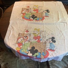 Vintage Disney Mickey Mouse Club Pillow Cases Set Of 2 Minnie Donald Daisy Duck