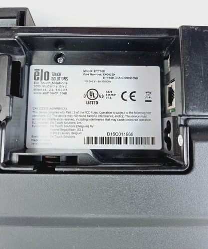 *MISSING THE KEY* ELO ETT10/1 PAYPOINT ALL IN ONE POS SYSTEM FOR TABLET IPAD - Picture 14 of 16
