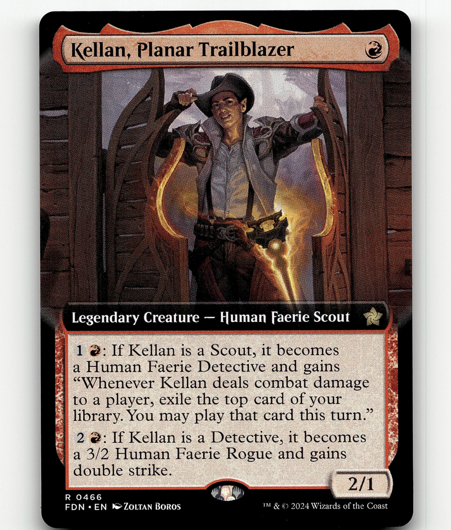 kellan mtg card MTG - Kellan, Planar Trailblazer (Extended Art) #466
