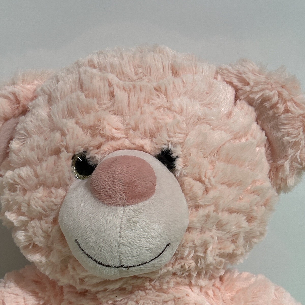 Six Flags Wonder Woman PEACH COLORED 15” Plush Stuffed TEDDY BEAR