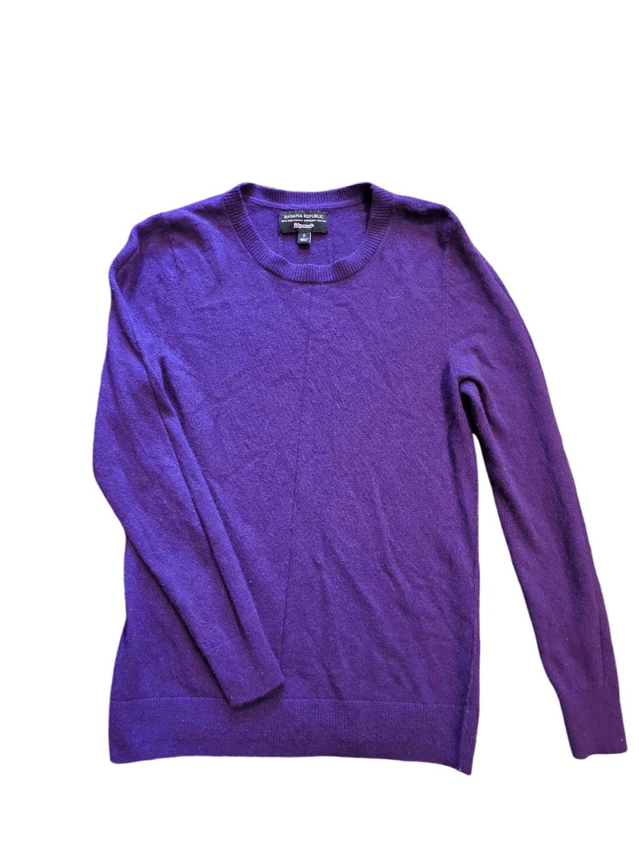 Banana Republic Sweater Women's Small Purple Filpucci Italian Wool