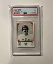 Mark Spitz PSA 3.5 POP 1 EXTREMELY RARE 1976 Panini Montreal Olympic Sticker #93