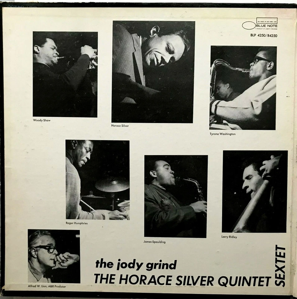 THE HORACE SILVER QUINTET/SEXTET "The Jody Grind" Mono Vinyl LP - 1967 Blue Note - Image 3 of 4