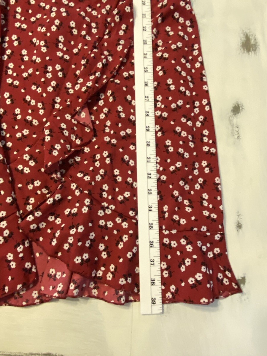 fitted lace wedding dress Red Floral Multi Midi Dress - All Dresses main image 0