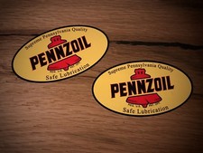 2x Pennzoil Aufkleber Oldtimer Pickup 4x4 Retro SUV Offroad Öl Oil USA V8 #101