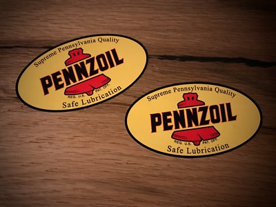 2x Pennzoil Aufkleber Oldtimer Pickup 4x4 Retro SUV Offroad Öl Oil USA V8 #101