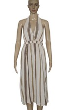 Urban Outfitters Out From Under Carolina Midi Slip Striped Printed Halter New XS