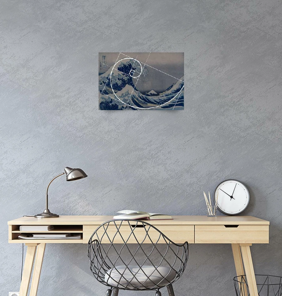 Póster - Hokusai Meets Fibonacci, Golden Ratio de Ars Brevis, 4 tamaños Foto 2 de 4