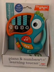 infantino piano & numbers learning toucan