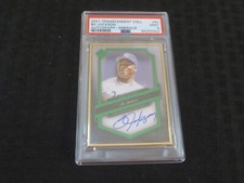 2021 Topps Transcendent Emerald Autograph Bo Jackson 02/15 PSA9 Gold Framed