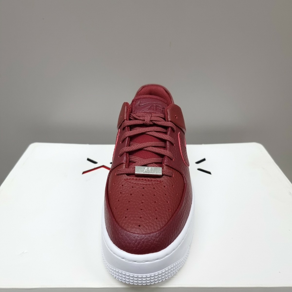 nike air force 1 sage red