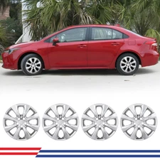 16-Inch Set Of 4 Hubcaps Wheel Rims Cover Snap On for 2009-2025 Toyota Corolla 