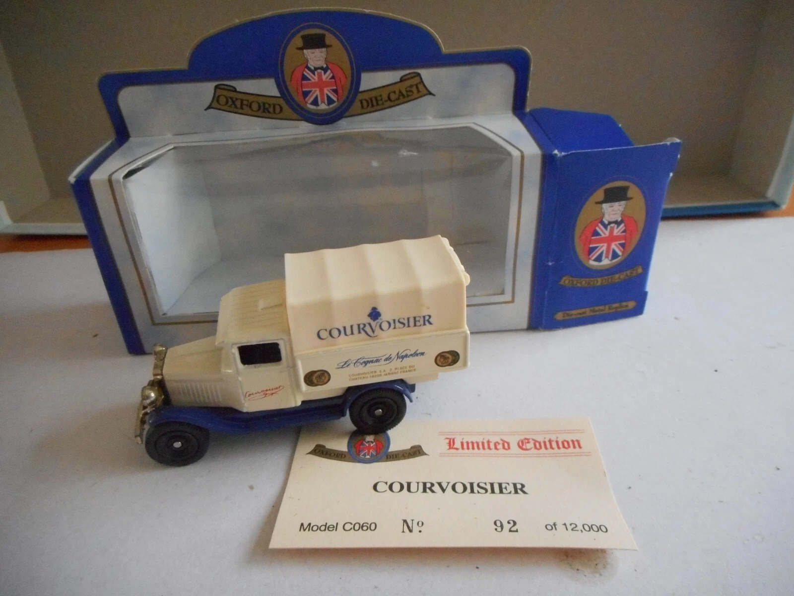 VANS Oxford Die Cast C060 Van Courvoisier Le Cognac De Napoleon Ltd Ed 92 12000 + scatola
