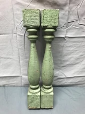 Antique Pair 3x20 Turned Wood Porch Balusters Old VTG Architectural 578-23B
