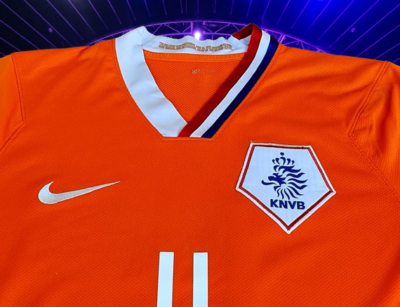 NETHERLANDS 2008 EURO QUARTER-FINALS ROBBEN 11 HOME NIKE JERSEY L