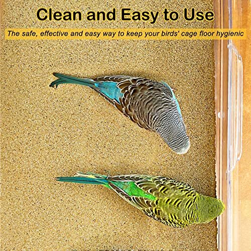 S&X Gravel Paper for Bird Cage 10&rdquo; x 16&rdquo;Gravel Liner Paper 7-Pack Sand Sheets Bi