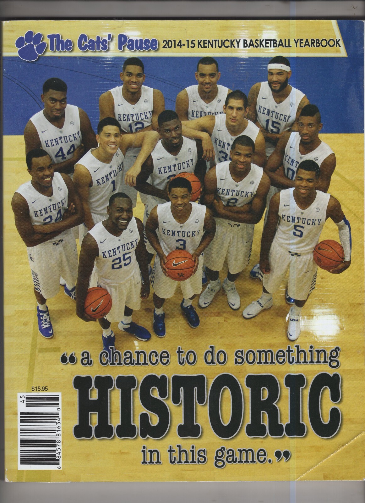 2014 2015 The Cats Pause Basketball Yearbook Kentucky Wildcats 35 Devin