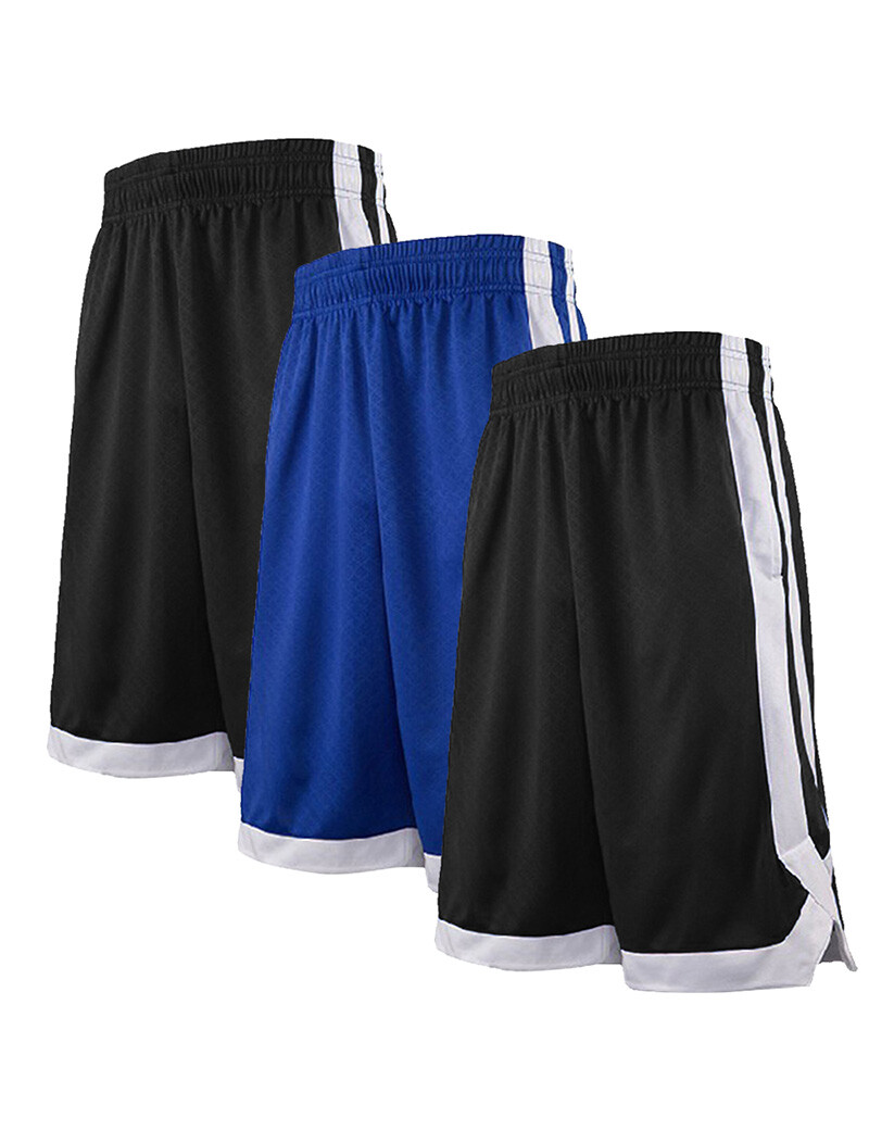 Pack 2-Tone Basketball Shorts For Men with Pockets, Pocket Training Shorts