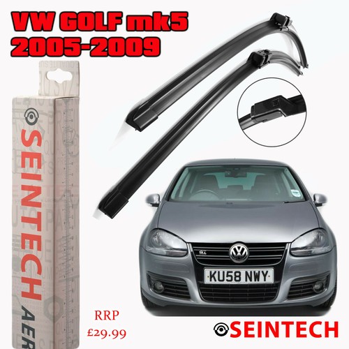 VW GOLF MK5 20052009 SPECIFIC FIT FRONT WINDSCREEN WIPER BLADES 24"19" SEINTECH eBay