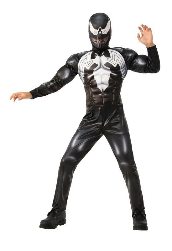 Marvel Venom Muscle Chest Boys Medium 8 10 Halloween Costume